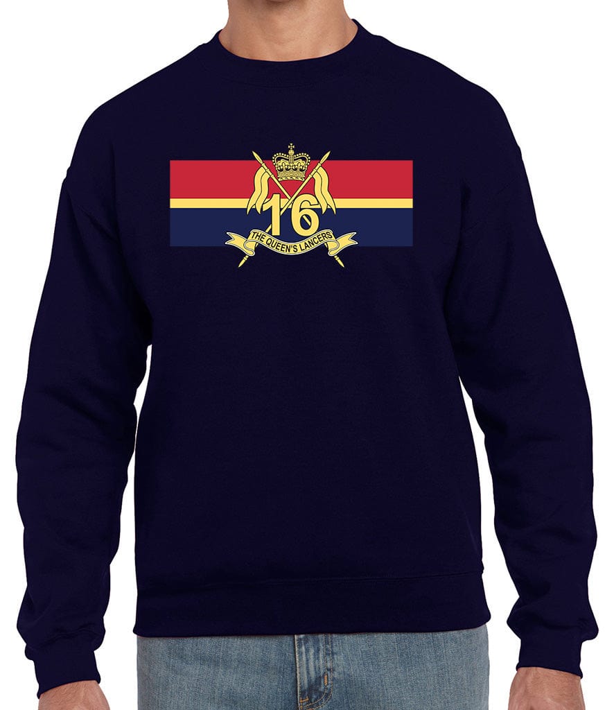 16th-5th The Queen's Royal Lancers Front Printed Sweater