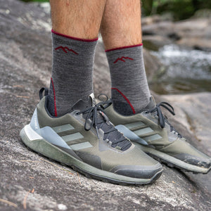 Mens Merino Wool Crew Lightweight Anti Blister Hiking Socks
