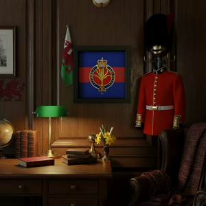 Welsh Guards Queen's 3D Cap Badge Display Frame