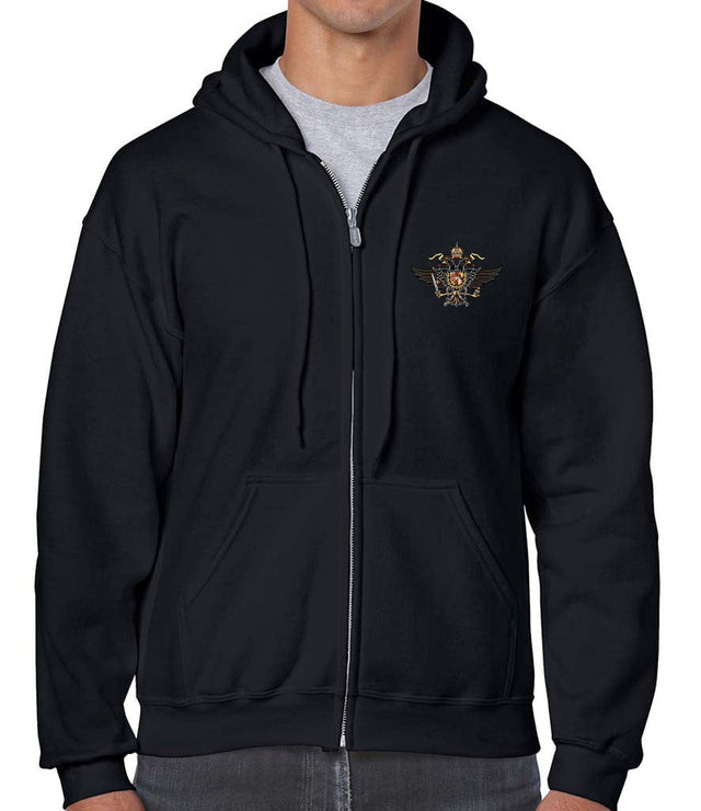 1st The Queen's Dragoon Guards Unisex Full Zip Hoodie