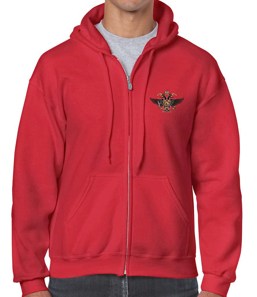 1st The Queen's Dragoon Guards Unisex Full Zip Hoodie