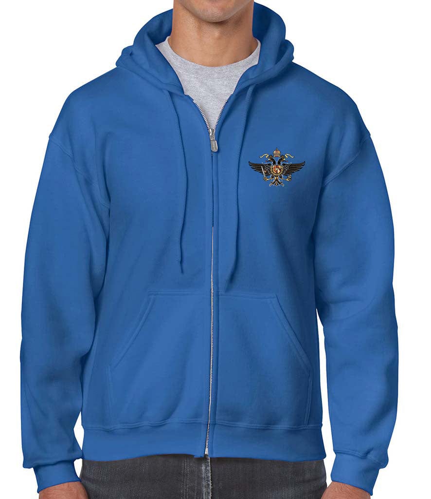 1st The Queen's Dragoon Guards Unisex Full Zip Hoodie