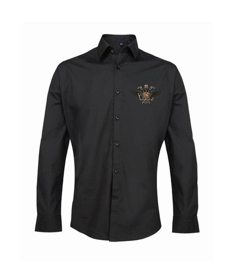 1st The Queen's Dragoon Guards Embroidered Long Sleeve Oxford Shirt