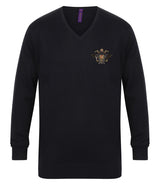 1st The Queen's Dragoon Guards Lightweight V Neck Sweater