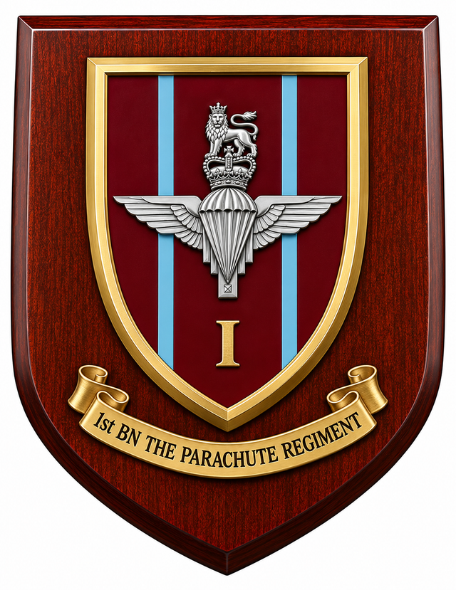 1st Bn The Parachute Regiment - Wall Shield Plaque