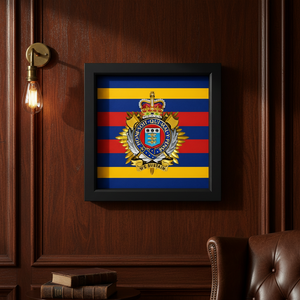 Royal Logistic Corps 3D Queen's Cap Badge Display Frame