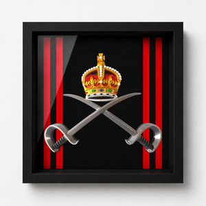 RAPTC King's Crown Cap Badge Display Frame