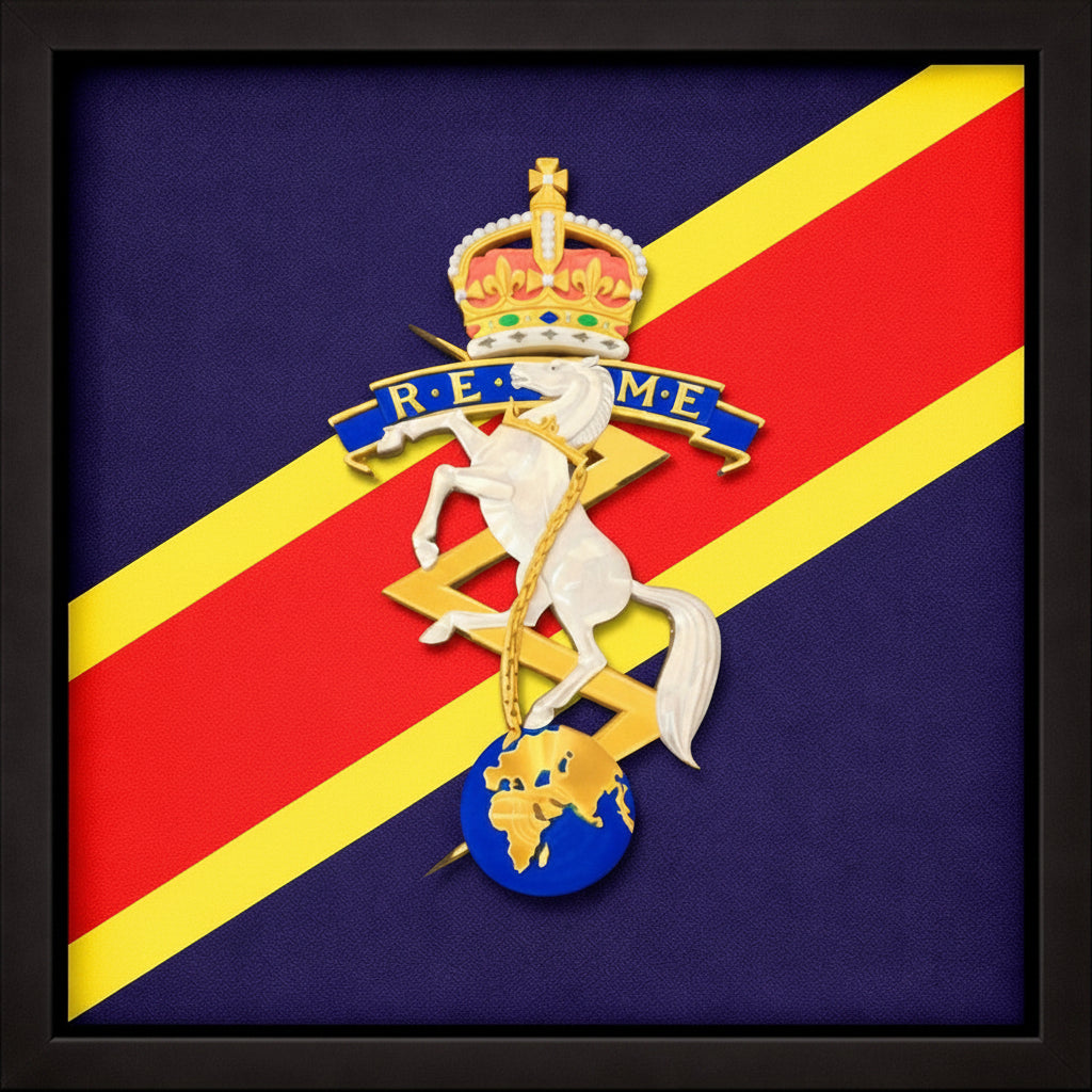 REME 3D King's Cap Badge Display Frame 