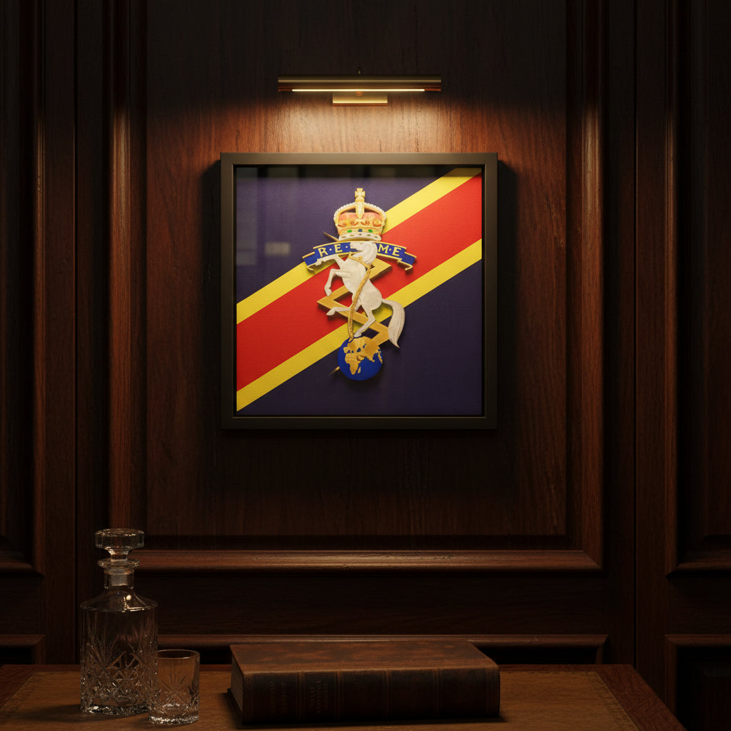 REME 3D King's Cap Badge Display Frame 