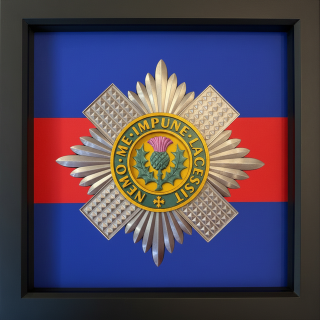 Scots Guards 3D Cap Badge Display Frame 