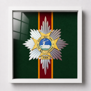 Worcestershire & Sherwood Foresters Cap Badge Display Frame