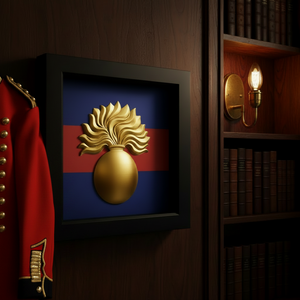 Grenadier Guards Grenade 3D Cap Badge Display Frame