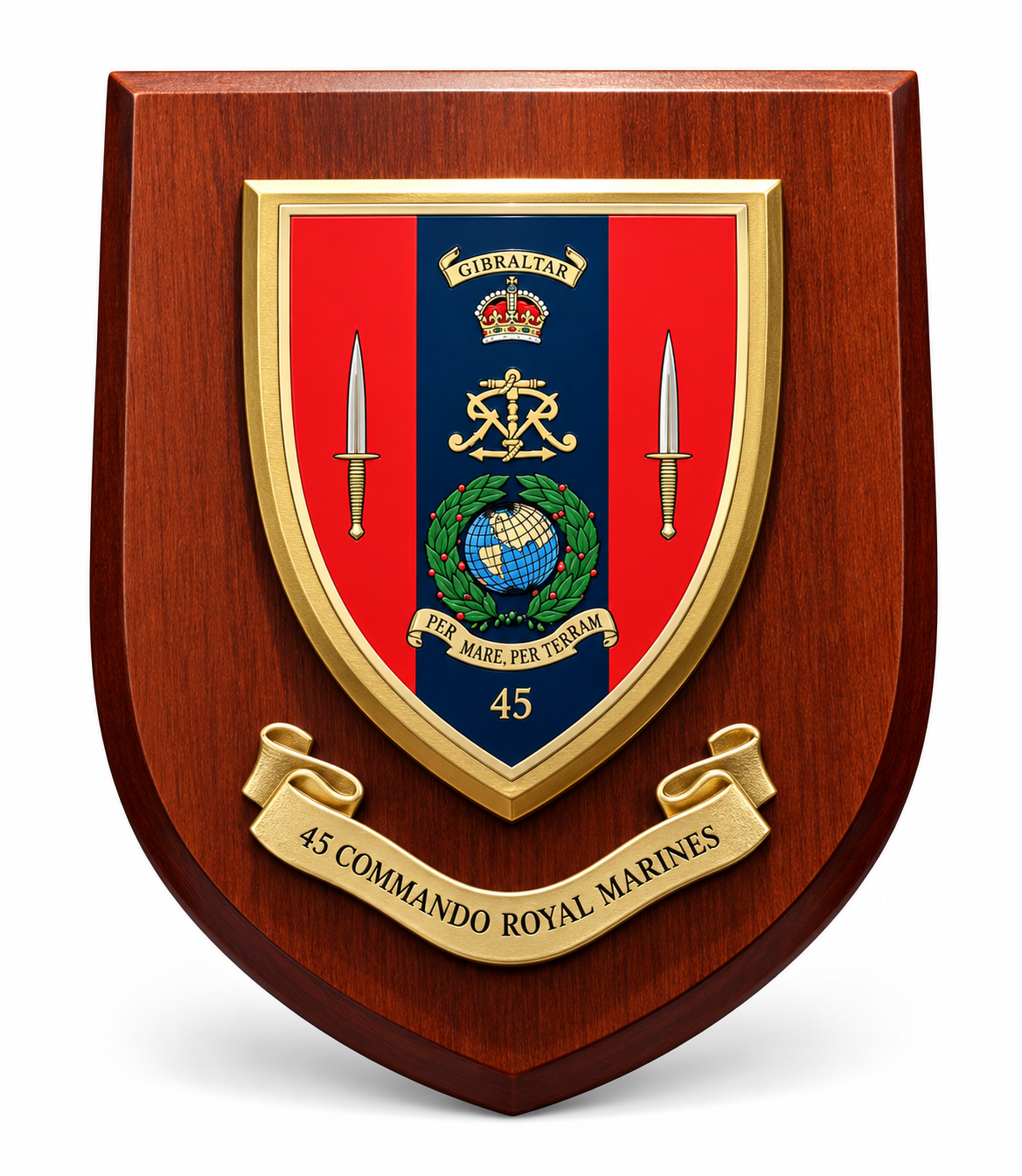 45 Commando RM - Wall Shield Plaque | MOD Licensed Seller