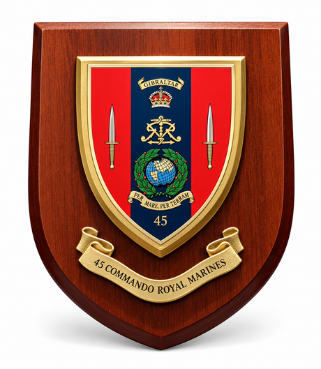 45 Commando RM - Wall Shield Plaque | MOD Licensed Seller
