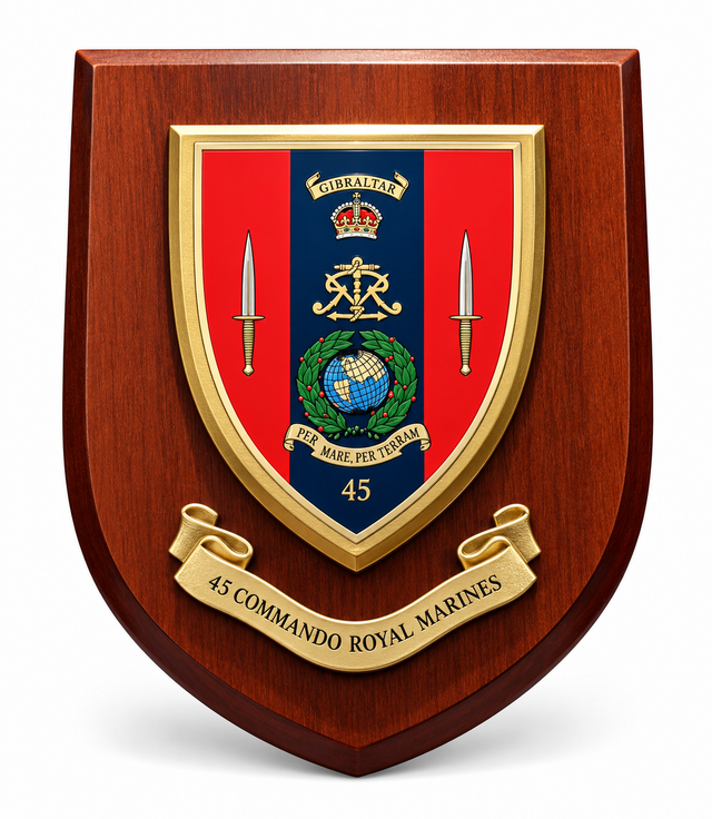 45 Commando RM - Wall Shield Plaque | MOD Licensed Seller