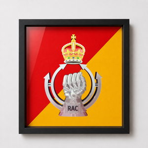 Royal Armoured Corps Cap Badge Display Frame | King's Crown | Officially Licensed