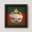 Royal Tank Regiment 3D King's Cap Badge Display Frame 