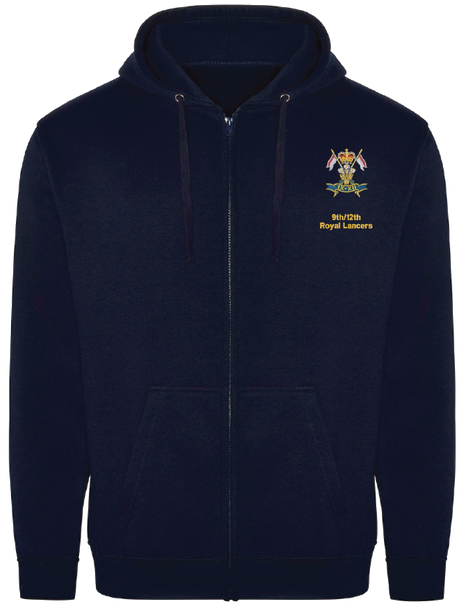 9th/12th Royal Lancers Zipped Hoodie