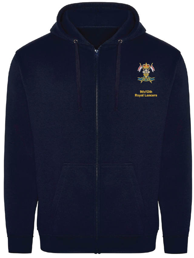 9th/12th Royal Lancers Zipped Hoodie