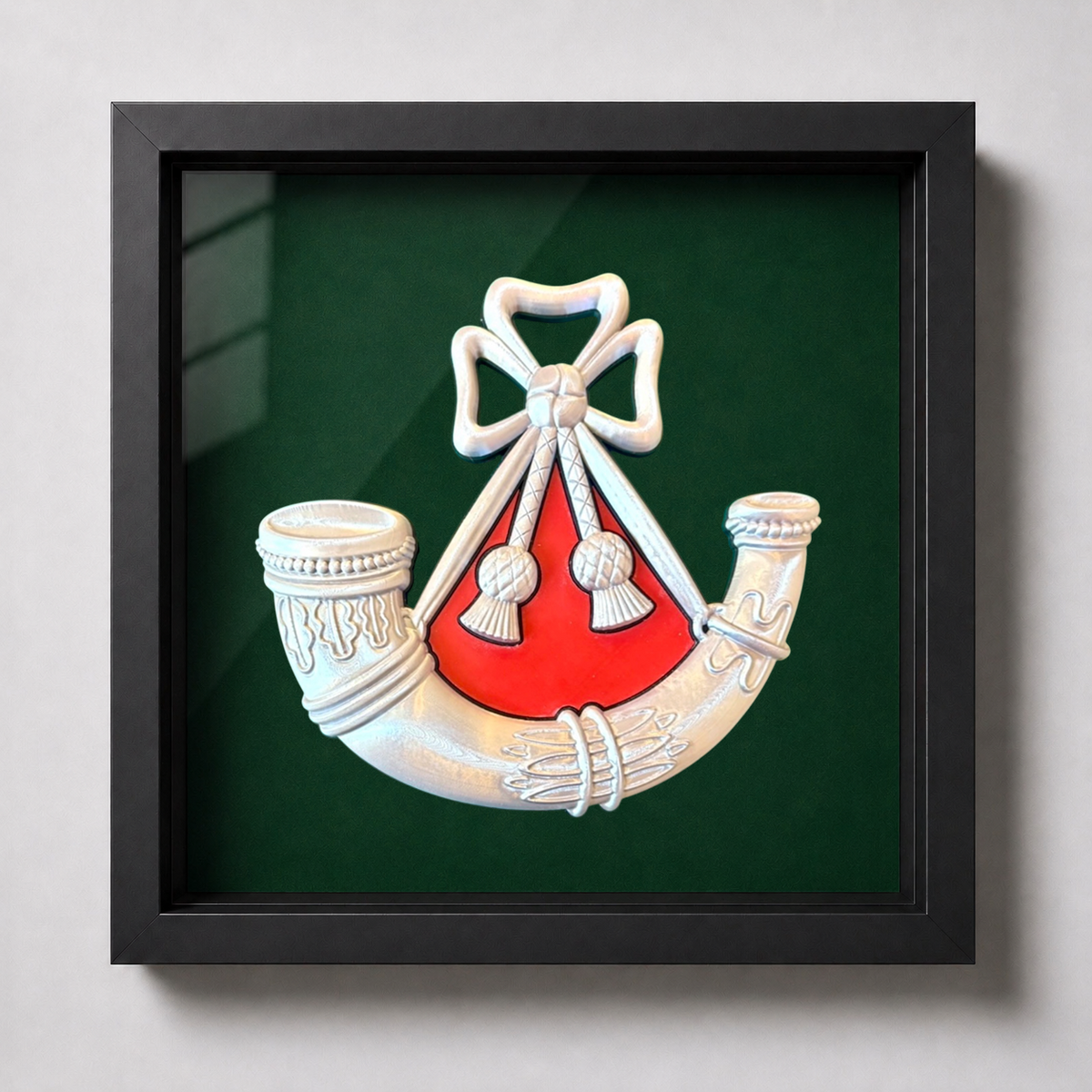 Light Infantry Cap Badge Display Frame