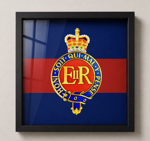 Household Cavalry Queen's Crown Cap Badge Display Frame | Officially Licensed