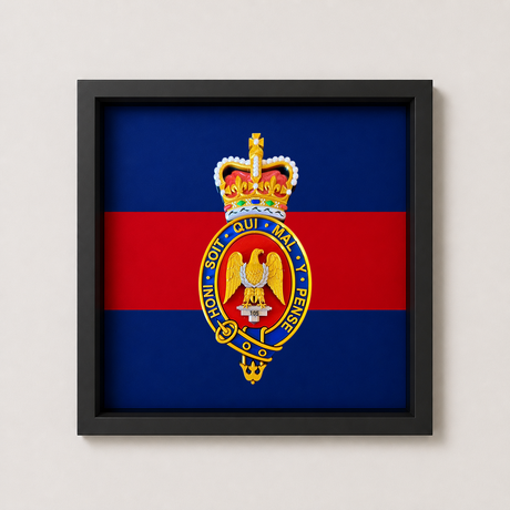 Blues and Royals Cypher Queen's 3D Cap Badge Display Frame