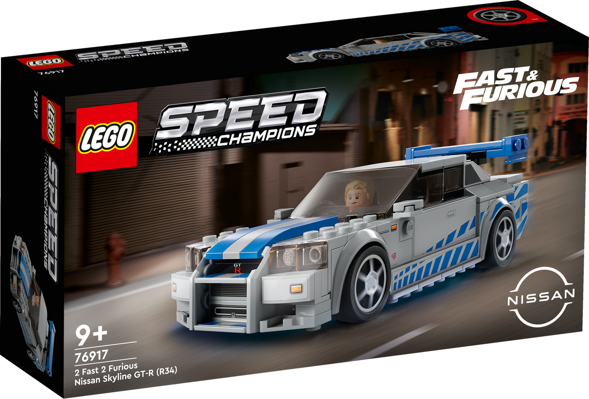 Lego Speed Champions 76917 2 Fast 2 Furious Nissan Skyline GT-R (R34)
