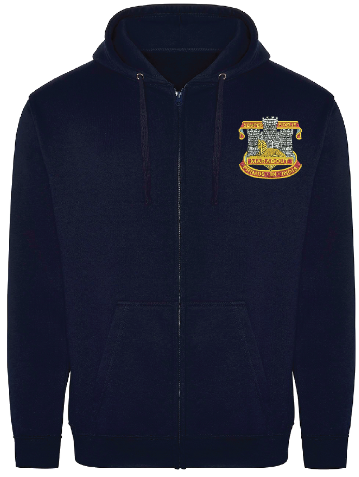 Devon and Dorset Regiment Zipped Hoodie