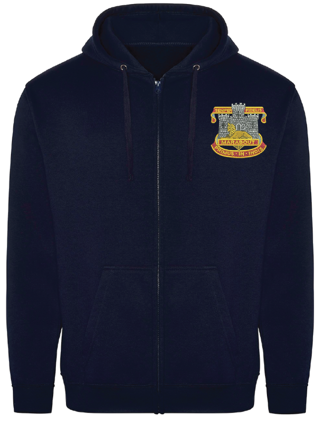 Devon and Dorset Regiment Zipped Hoodie