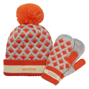Waterproof Bobble Hat with Knitted Mitten For Men and Women