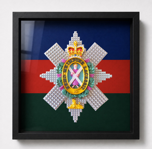 Black Watch Cap Badge Display Frame