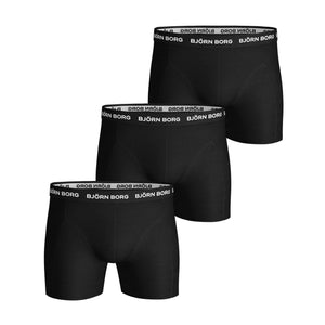 Björn Borg 3 Pack Mens Soft Breathable Cotton Boxers Shorts (Designer)