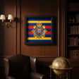 Royal Logistic Corps 3D King's Cap Badge Display Frame