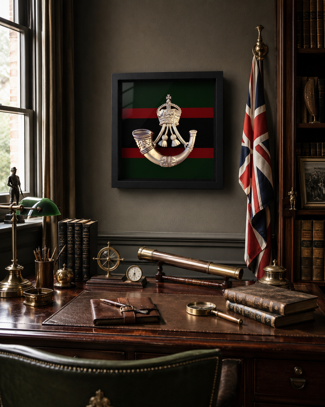 The Rifles Cap Badge Display Frame – King's Crown