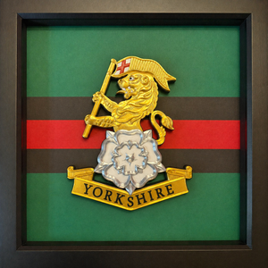 Yorkshire Regiment 3D Cap Badge Display Frame 