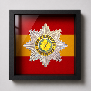 Cheshire Regiment Cap Badge Display Frame
