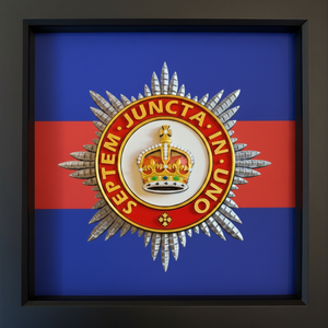 Household Division 3D King's Cap Badge Display Frame 