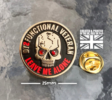Dysfunctional Veteran Pin Badge