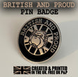 British And Proud Bulldog Pin Badge