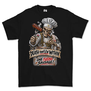 Army Chef One Sausage Rule Printed T-Shirt