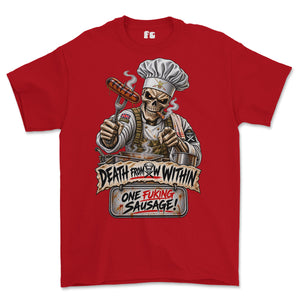 Army Chef One Sausage Rule Printed T-Shirt