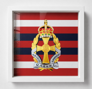 QARANC King's Crown Cap Badge Display Frame