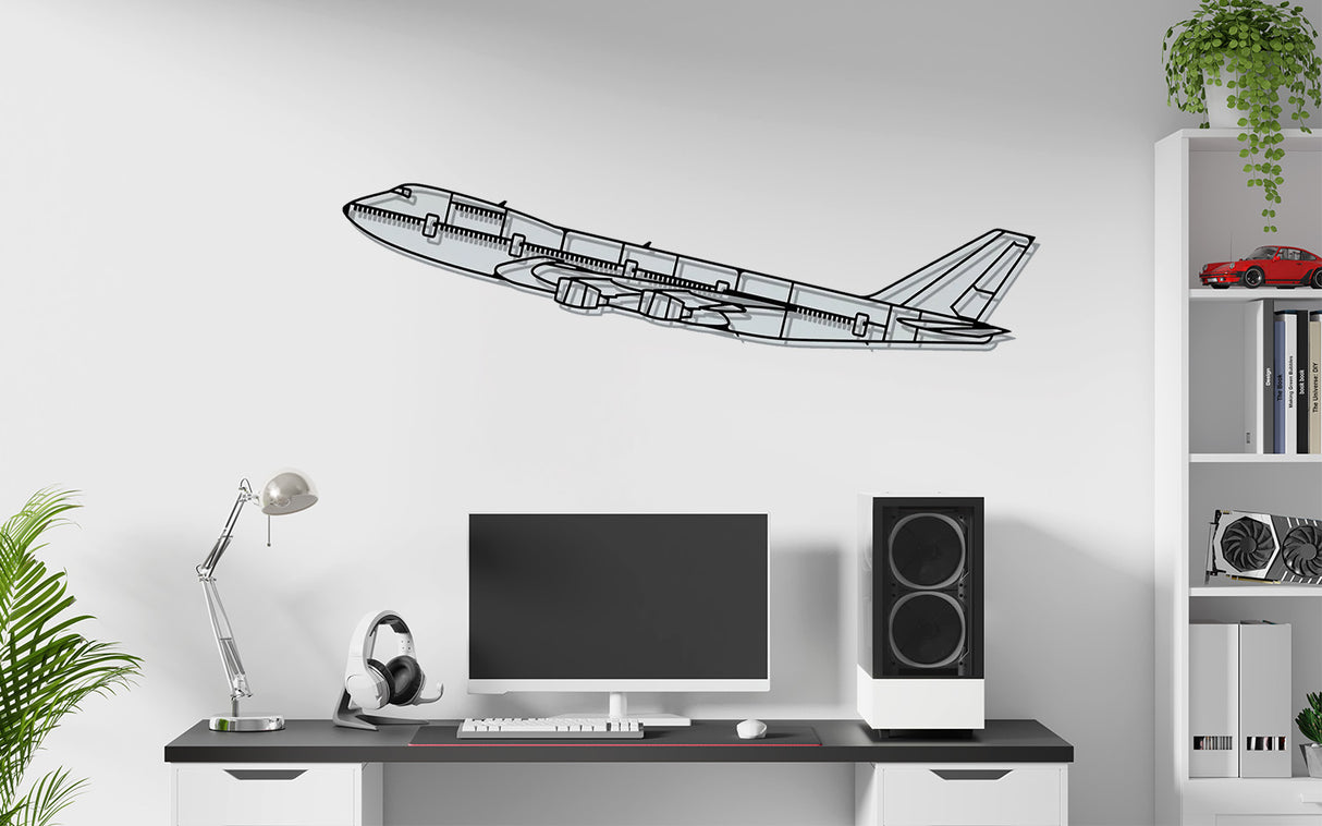 Boeing 747-200 Metal Wall Art