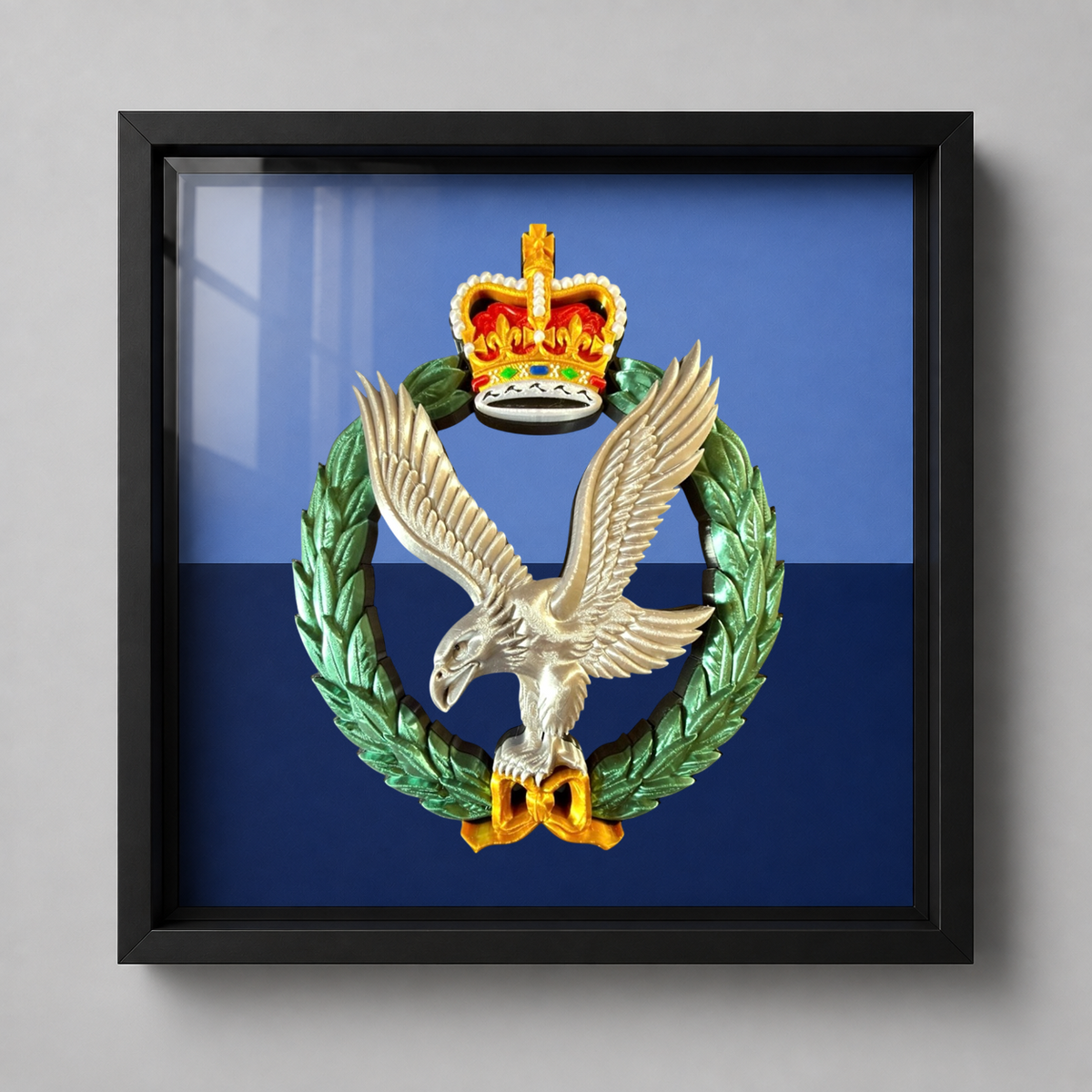 Army Air Corps Cap Badge Display Frame 