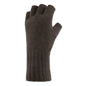 Mens Warm 3.2 TOG Fleece Lined Winter Thermal Fingerless Gloves