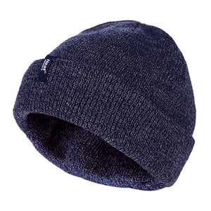 Mens 3.6 TOG Fleece Lined Thermal Turn Over Cuff Winter Beanie Hat