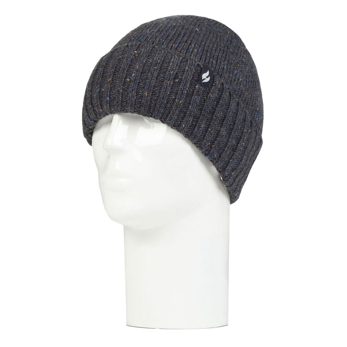 Warm Ribbed Cuff Beanie Hat for Men | Fleece Lined Chunky Winter Hat