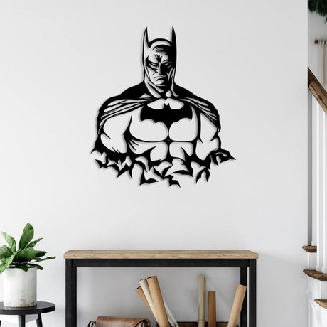 Gotham's Guardian Metal Wall Art Batman Decorative Wall Sculpture