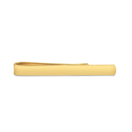 Plain Polished Gold Plated Tie Slide