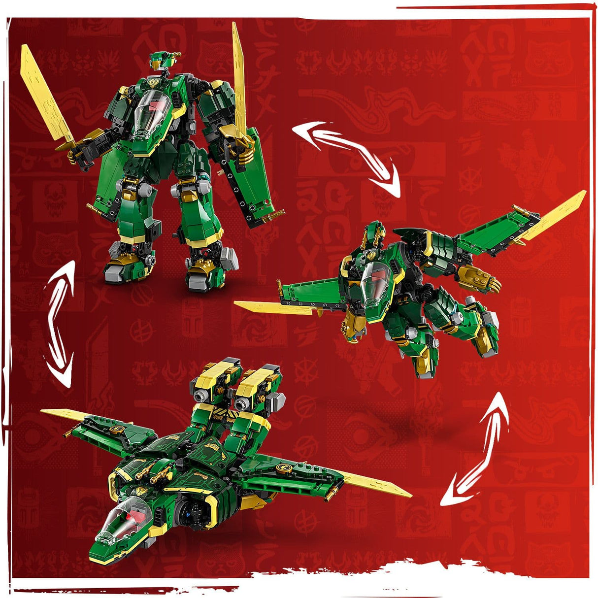 Lego Ninjago 71845 Lloyd’s Jet Mech Buildable Playset for Age 9 and Up